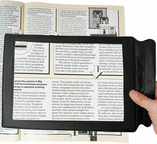 Large book magnifier - large, for