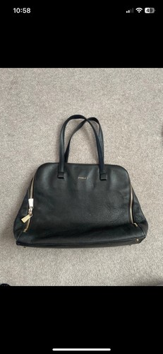 Furla large leather black - large,
