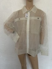 RAINS Nap Boxy Jacket Transparent Waterproof Raincoat Festival M/L NEEDS A CLEAN