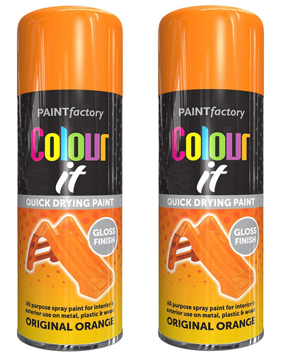 Orange gloss aerosol - ,
