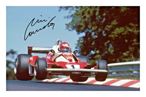 Niki lauda signed photo - lauda,