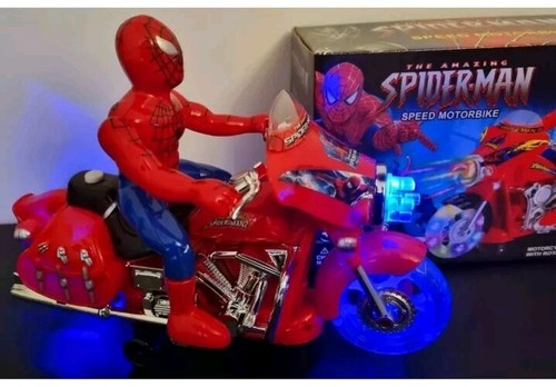 Spider man motorbike toy bump - spider,