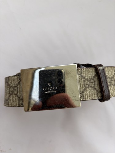 Gucci monogram canvas belt - gg,