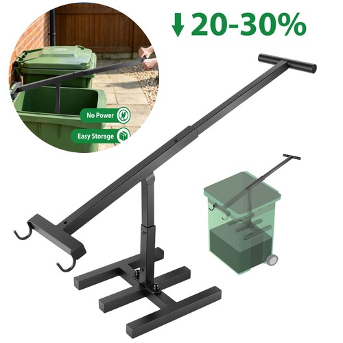 Wheelie bin compactor press - bin,