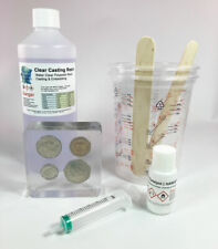 Water Clear Casting Cast  Resin  Kit + mixing cups and Sticks, 1kg-2kg-5kg-500g