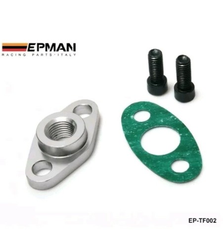 Turbo oil feed flange - , garrett