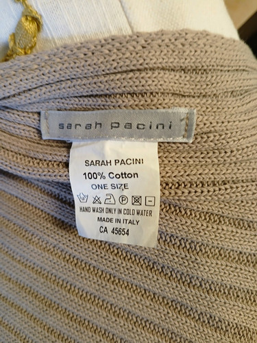 Sarah pacini beige knit cotton - knit,