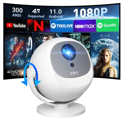 Xgody projector smart led - xgody,