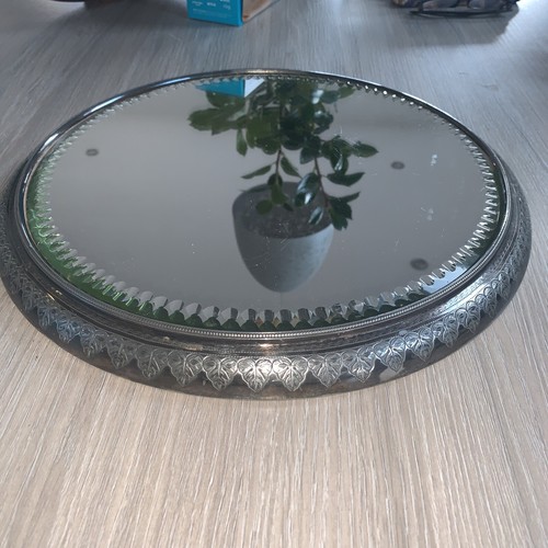Antique mirrored glass - antique, silver