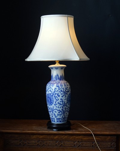 Large vintage blue white - vintage,