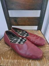 Churchs Grecian Slippers 8.5 Burgundy Oxblood England Church's Northampton 