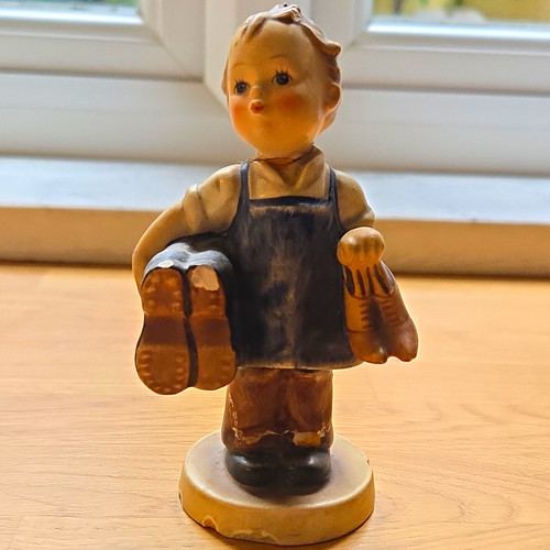 Goebel porcelain boy figurine - goebel,