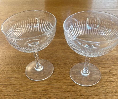 Pair vintage crystal - a, of