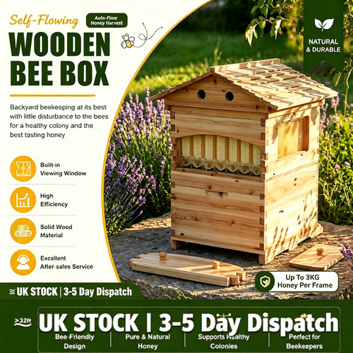 Auto flow cedar beehive kit - cedar,
