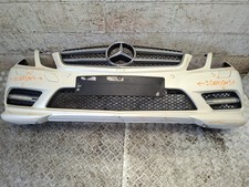 MERCEDES E CLASS C207 W207 COMPLETE FRONT BUMPER WITH SENSORS IN WHITE 799 2012