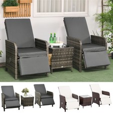 3 Pieces Rattan Bistro Set