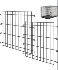 Tandefio 2 Pcs Dog Crate Divider Panel Metal Pets Divider Panel 24 in