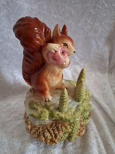 Schmid Beatrix Potter Squirrel Nutkin Revolving Music Box