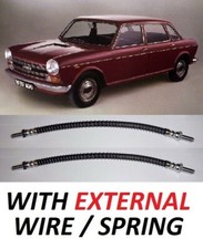 (x2) AUSTIN MORRIS 1800 2200 3 Litre WOLSELEY 6 18/85  FRONT BRAKE HOSES (1964-)