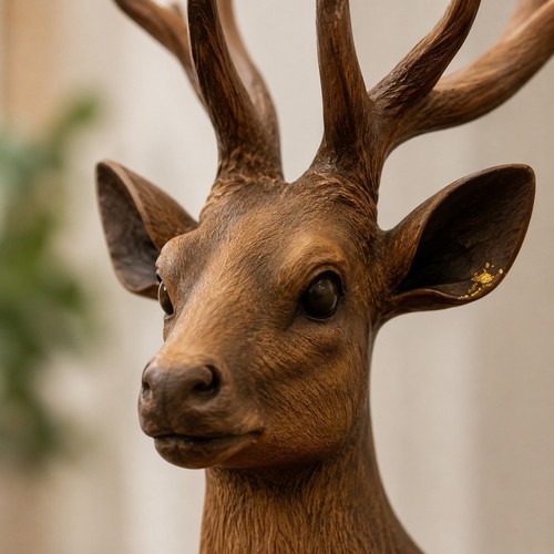 Resin deer figurines - of, 2