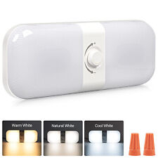 12V&24V LED Interior Light Ceiling Lamp Motorhome Stepless Dimmable Knobs NEW.