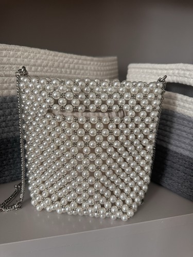 Zara pearl bead crossbody - zara,