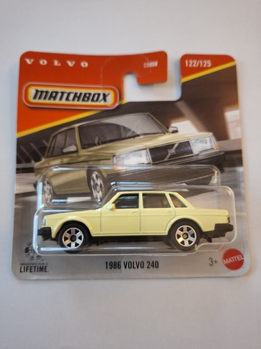 Matchbox 1986 volvo 240 yellow - matchbox,