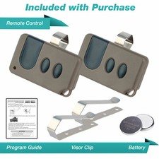 2 For Craftsman Garage Door Opener 3 button Remote HBW1255 139.53681B 390MHz