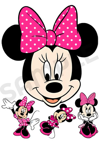 Minnie mouse edible cake - minnie,