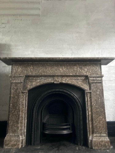 Original marble fire surround - original,