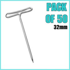 50x 32mm T-Pins Wig Making