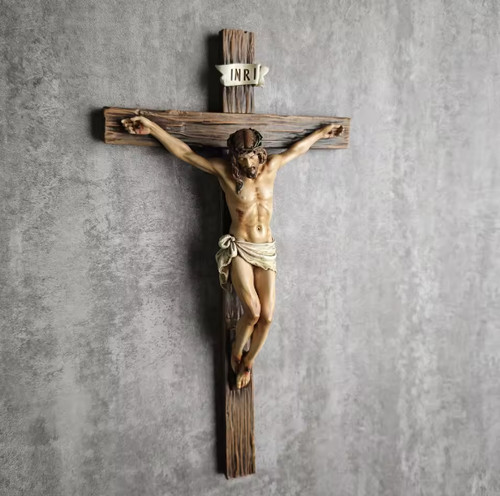 High catholic crucifix - catholic, wall
