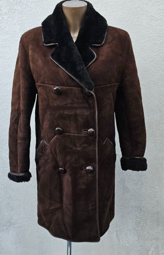 Sheepskin shearling coat - coat,