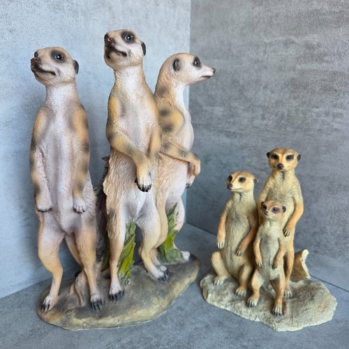 Meerkat family resin - family,