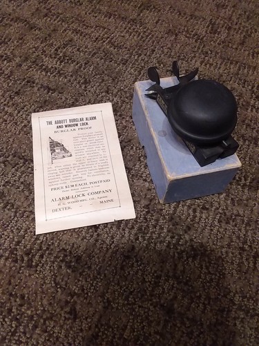 Vintage abbott burglar alarm - burglar,