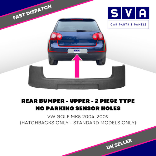 Rear bumper upper primed - upper, primed-vw
