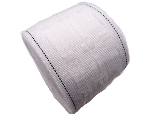 White curtain heading corded - white,