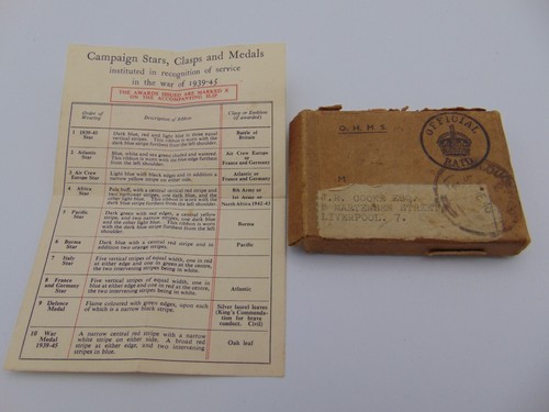 Wwii empty medal box j - wwii,