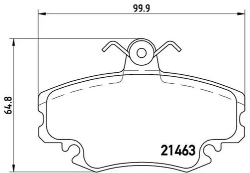 Brake pads 038 brembo - brembo, for