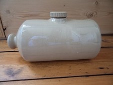 Vintage Retro Salt Glaze Stoneware Large Bed Warmer Hot Water Bottle 3 Pint
