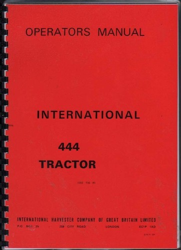 International 444 tractor - "444",
