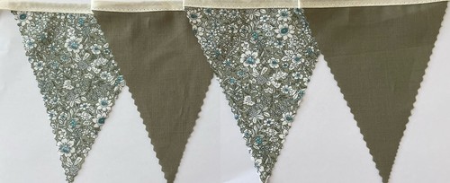 Vintage meadow floral - , sage