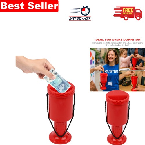Portable red charity donation - portable,