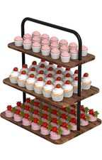 3 Tier Wooden Cupcake Stand