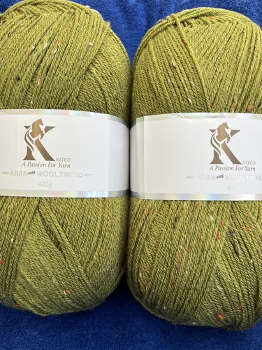 400g knitco aran with wool - x,