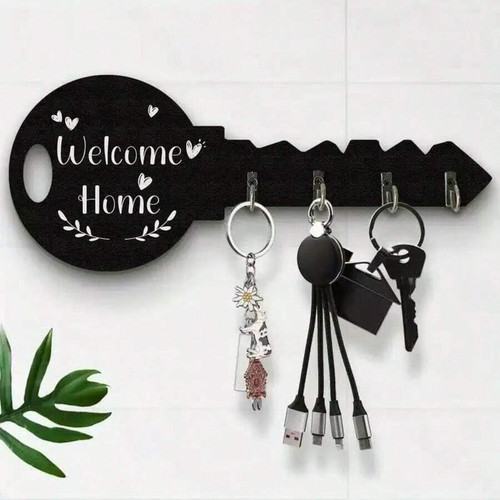 Wooden key holder rack - holder, wall