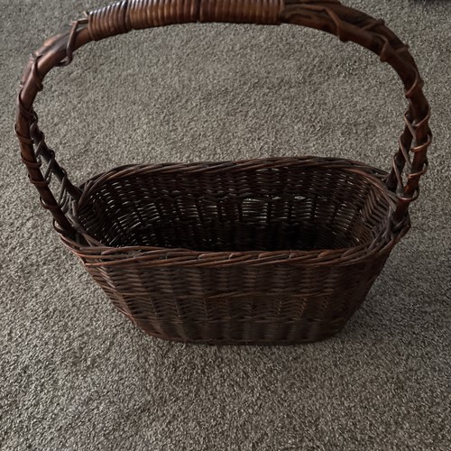 Large wicker basket with - wicker,