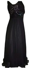 Monsoon Black And Silver Evening Dress Size 8 UK Party Prom Formal New RRP €125