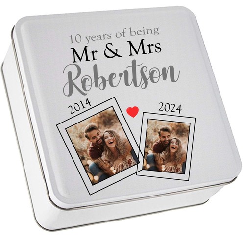 Personalised biscuit tin - personalised,