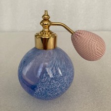 Vintage blue glass perfume